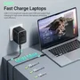 CARGADOR PARED UNIVERSAL TOMA DE CORRIENTE/2xUSB-C/USB-A 65W NEGRO VENTION